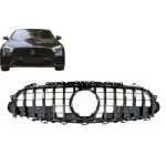 Grilă centrală GTR negru lucios pentru Mercedes CLS-Class C257 2018+