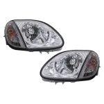 Faruri crom Mercedes SLK R170 1996-2004 pentru volan stanga