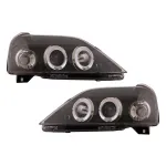Faruri LED Angel Eyes Dacia Logan (2004-2008) Negru