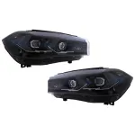 Faruri Full LED BMW X5 F15 (2013-2018) Conversie la G05 Design Negru