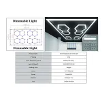 Sistem iluminare plafon hexagonal Honeycomb 3,56 x 2,10 m, dimabil