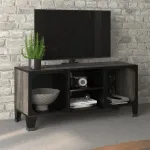 Dulap TV ,gri,105x36x47 cm,metal și MDF GartenMobel Dekor