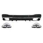 Difuzor bara spate cu ornamente crom Mercedes GLE W167 SUV GLE 63