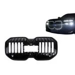 Grilă centrală cu LED pentru BMW Seria 7 G70 (2022-) Negru Lucios