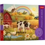 Puzzle Trefl 24 Maxi Văcuța la fermă pentru copii 3+