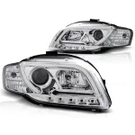 Kit de faruri tuning cu lumini LED potrivit pentru Audi A4 B7 11.2004-03.2008 sedan/combicabriolet, stânga și dreapta