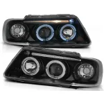 Kit de faruri tuning cu ochi de înger halogen, potrivit pentru Audi A3 8L 08.1996-08.2000, stânga și dreapta