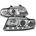 Set de faruri de tuning cu lumini LED potrivit pentru Audi A4 B5 01.1999-09.2000 sedan/combina, stânga și dreapta