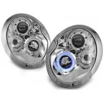 Kit de faruri tuning cu ochi de înger halogen, potrivit pentru MINI COOPER R50/R53 05.2001-10.2006, MINI COOPER R52 2004-2008, stânga și dreapta