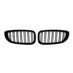 Grile rinichi cu fante duble vopsite în negru, potrivite pentru BMW Seria 3 GT F34 2012-2018