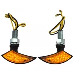 Indicator LED Mini pentru motocicletă Blade Custom Mini Indicator Negru cu E-Mark