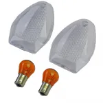 Lentile de semnalizare motocicletă albe, potrivite pentru Suzuki DL V-Strom GSF GSR GSX F S