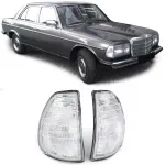 Set de semnalizatoare albe stânga dreapta, potrivit pentru Mercedes W123 C123 S123 76-85