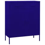 Dulap de depozitare, bleumarin, 80x35x101,5 cm, oțel GartenMobel Dekor