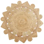 Covor manual din iută împletită, 150 cm GartenMobel Dekor