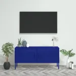 Comodă TV, bleumarin, 105x35x50 cm, oțel GartenMobel Dekor