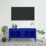 Comodă TV, bleumarin, 105x35x50 cm, oțel GartenMobel Dekor