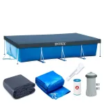 Piscina Intex cu cadru metalic 450x220x84 cm, 7100 l, set complet