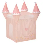 Cort copii Atmosphera tip castel, pop-up cu ferestre si usa, 130x78x78 cm, roz