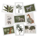 Rama colaj 9 fotografii 5Five Cali din plastic, 46x1,9x49 cm, alb