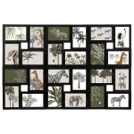 Rama foto colaj Atmosphera Cali pentru 24 poze, format mare, negru, 86x57 cm