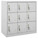 Dulap vestiar, gri deschis, 90x45x92,5 cm, oțel GartenMobel Dekor