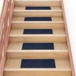 Covorașe autoadezive pentru scări, 30 buc., 60x25 cm, dreptunghiulare, bleumarin GartenMobel Dekor