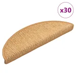 Covorașe scară autoadezive aspect sisal 30 buc 56x17x3 cm sisal GartenMobel Dekor