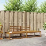 Set de canapele de exterior 2 Bucată natural 230,5 x 83 x 73 cm GartenMobel Dekor