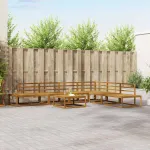 Set de canapele de exterior 7 Bucată natural GartenMobel Dekor