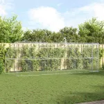 Cușcă pentru câini 3 pcs Argintiu 6 x 2 x 2 m Oțel galvanizat GartenMobel Dekor