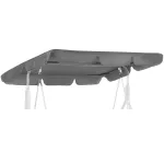 Husă acoperiș pentru leagăn de grădină mare, 220x115 cm, gri