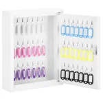 Cutie metalica din otel pentru 42 chei, echipata, 35x27x8cm, alba