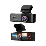 Camera DVR Lenovo Q7 cu 3 camere 4K fata si 1080 spate si 1080 interior ecran 3.2 inch IPS Wifi unghi larg monitorizare parcare