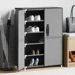 Pantofar, gri, 60x28x90 cm, material textil GartenMobel Dekor