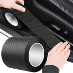 Rola ornament autoadeziv din autocolant Carbon 3D, dimensiune 5m x 7cm, culoare Neagra FAVLine Selection