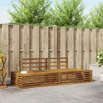 Set de canapele de exterior 2 Bucată natural 203,5 x 83 x 73 cm GartenMobel Dekor