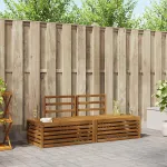 Set de canapele de exterior 2 Bucată natural 182,5 x 63 x 73 cm GartenMobel Dekor