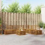 Set de canapele de exterior 7 Bucată natural GartenMobel Dekor
