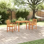 Set de masă pentru grădină 3 pcs Maro Lemn Solid de Acacia GartenMobel Dekor