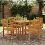 Set de masă pentru grădină 5 pcs Maro Lemn masiv de acacia GartenMobel Dekor