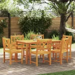 Set de masă pentru grădină 7 pcs Maro Lemn Solid de Acacia GartenMobel Dekor