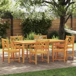 Set de masă pentru grădină 7 pcs Maro Lemn Solid de Acacia GartenMobel Dekor