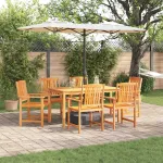 Set de masă pentru grădină 5 pcs Maro Lemn Solid de Acacia GartenMobel Dekor