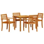 Set de masă pentru grădină 5 pcs Maro Lemn Solid de Acacia GartenMobel Dekor