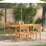 Set de masă pentru grădină 5 pcs natural Lemn Solid de Acacia GartenMobel Dekor