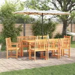Set de masă pentru grădină 9 pcs Maro Lemn Solid de Acacia GartenMobel Dekor