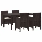 Set de masă pentru grădină 5 pcs Maro Ratan Polt GartenMobel Dekor