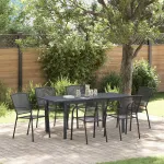 Set de masă pentru grădină 7 pcs Antracit GartenMobel Dekor