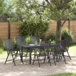 Set de masă pentru grădină 7 pcs Antracit GartenMobel Dekor